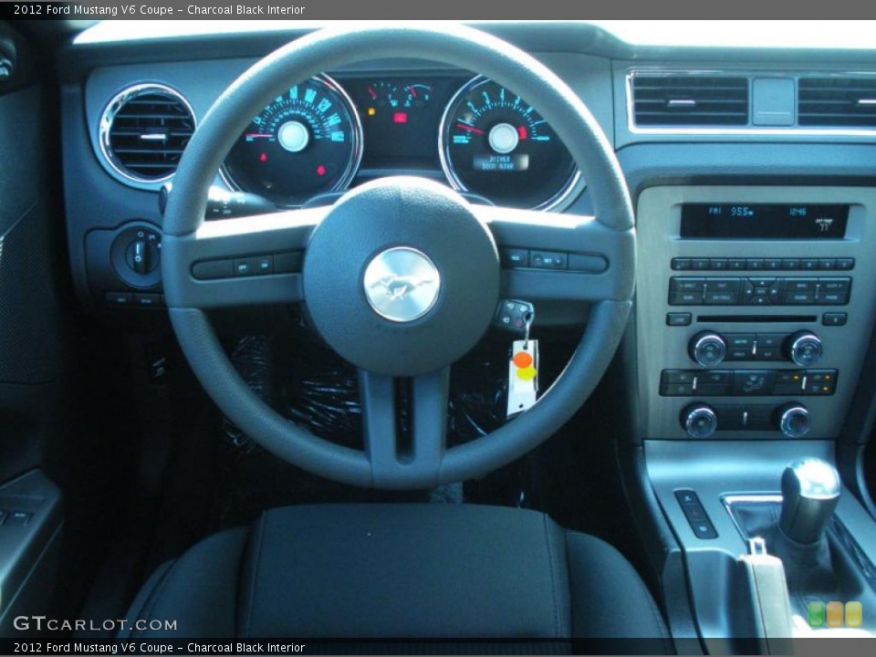 Charcoal Black Interior Dashboard for the 2012 Ford Mustang V6 Coupe #47020284