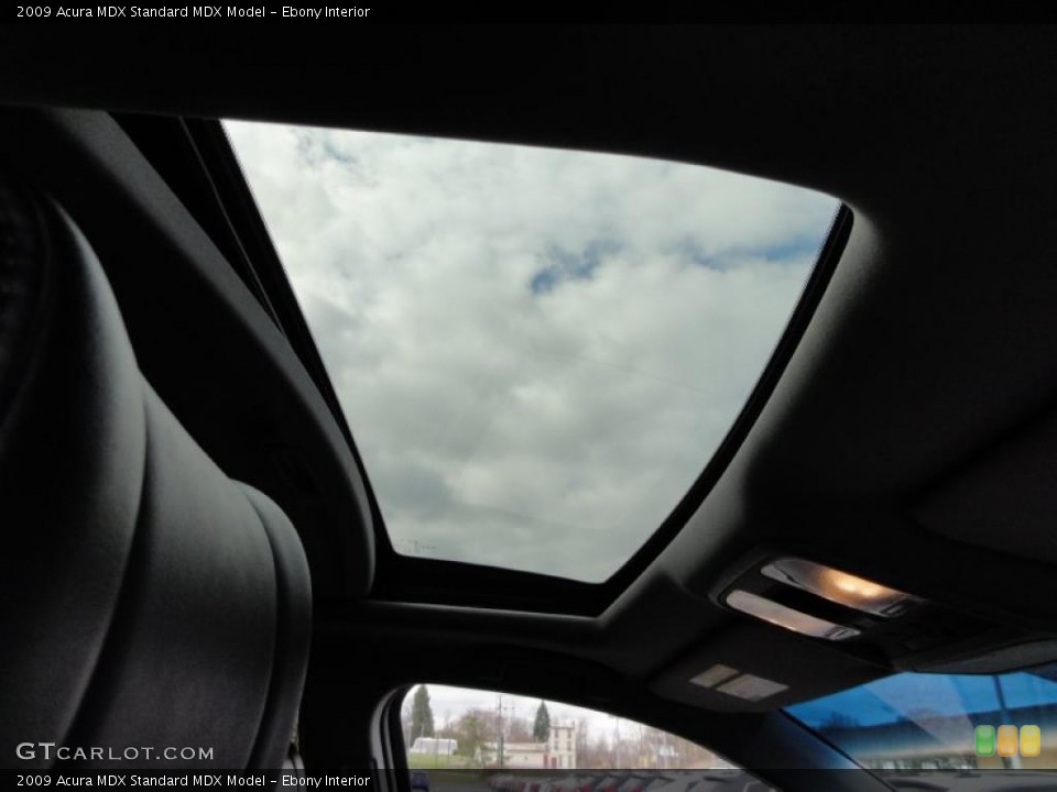 Ebony Interior Sunroof for the 2009 Acura MDX  #47021505
