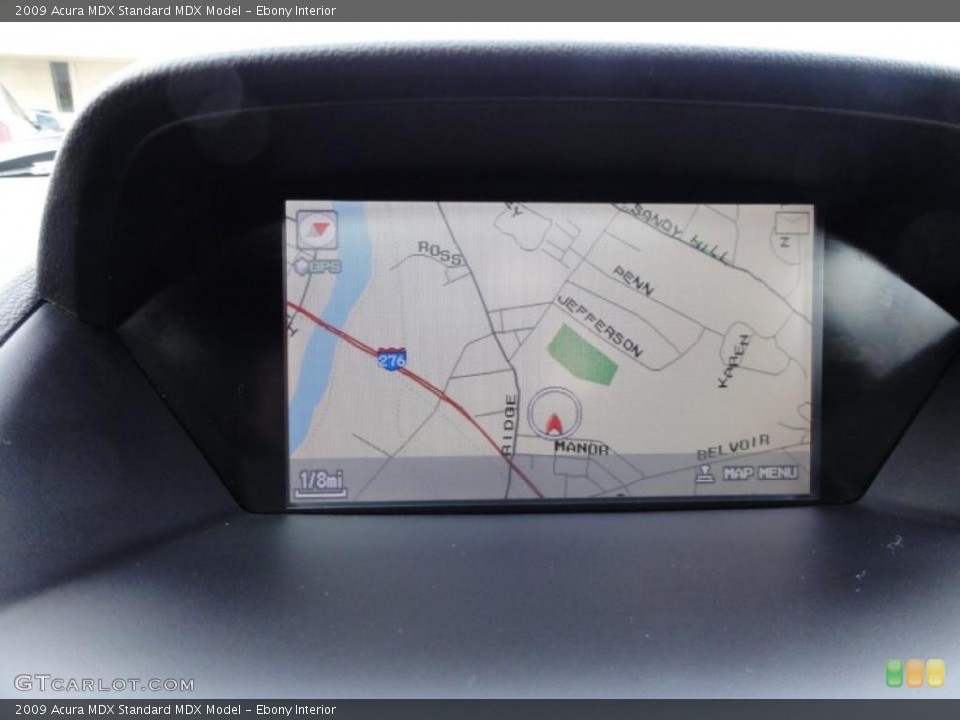 Ebony Interior Navigation for the 2009 Acura MDX  #47021775