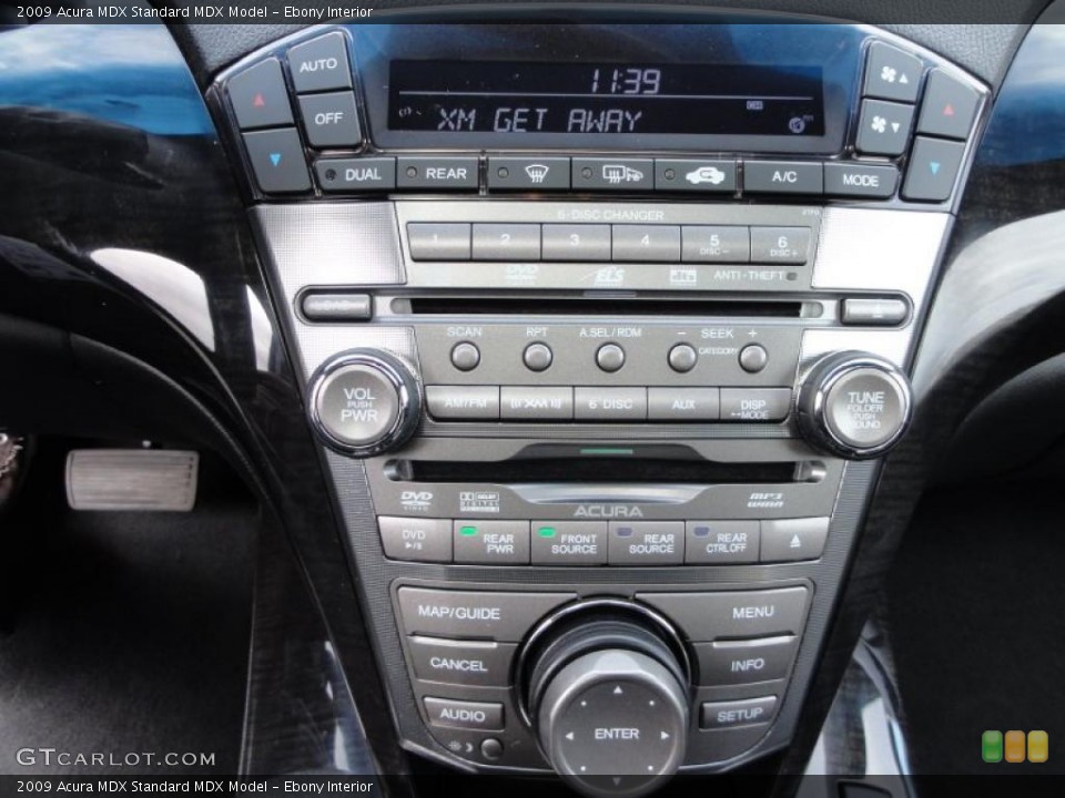 Ebony Interior Controls for the 2009 Acura MDX  #47021793