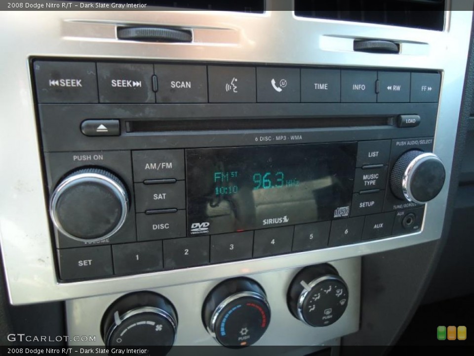 Dark Slate Gray Interior Controls for the 2008 Dodge Nitro R/T #47022348