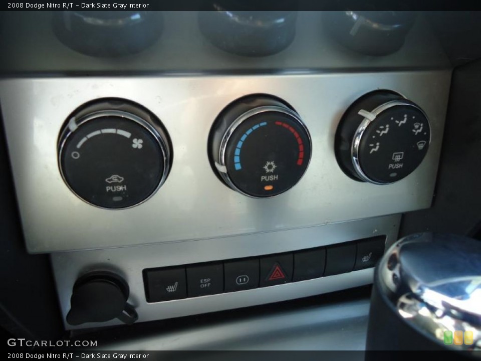 Dark Slate Gray Interior Controls for the 2008 Dodge Nitro R/T #47022363