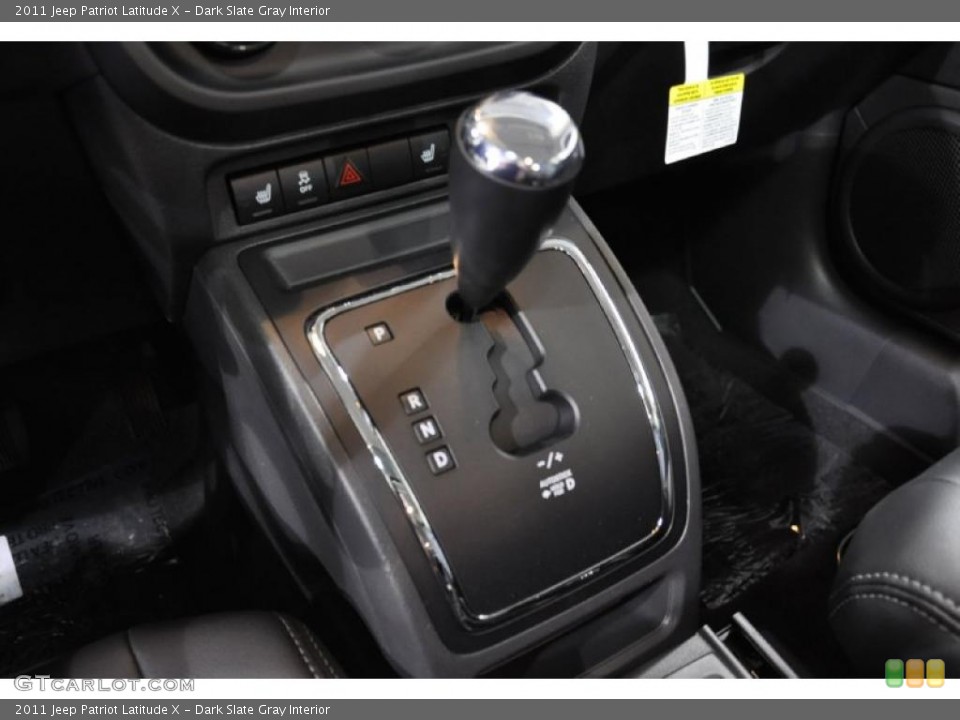 Dark Slate Gray Interior Transmission for the 2011 Jeep Patriot Latitude X #47022729