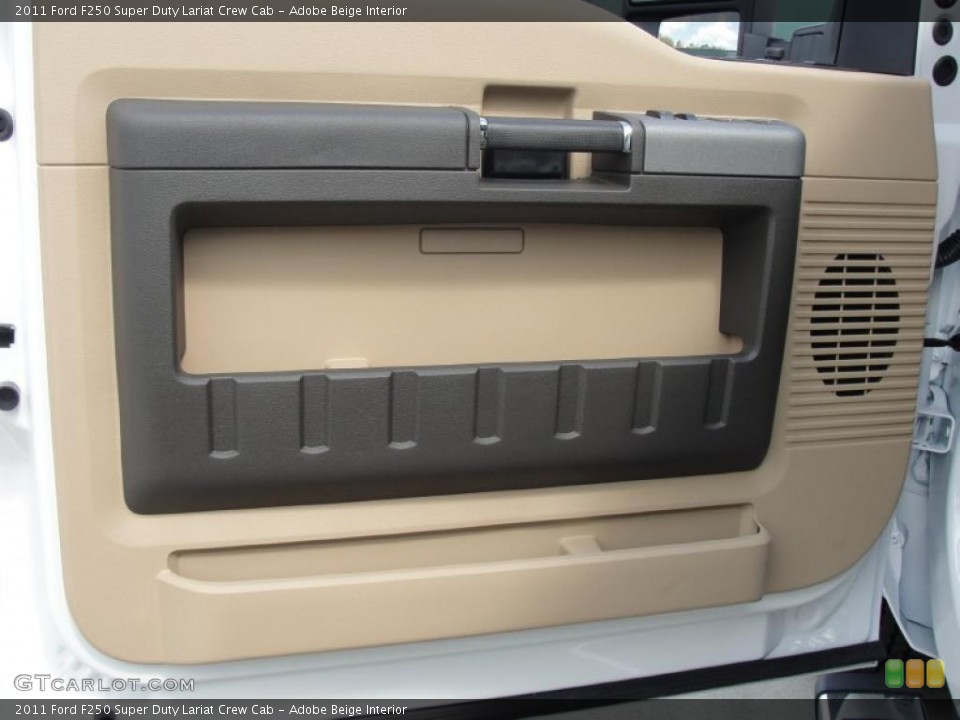 Adobe Beige Interior Door Panel for the 2011 Ford F250 Super Duty Lariat Crew Cab #47024388