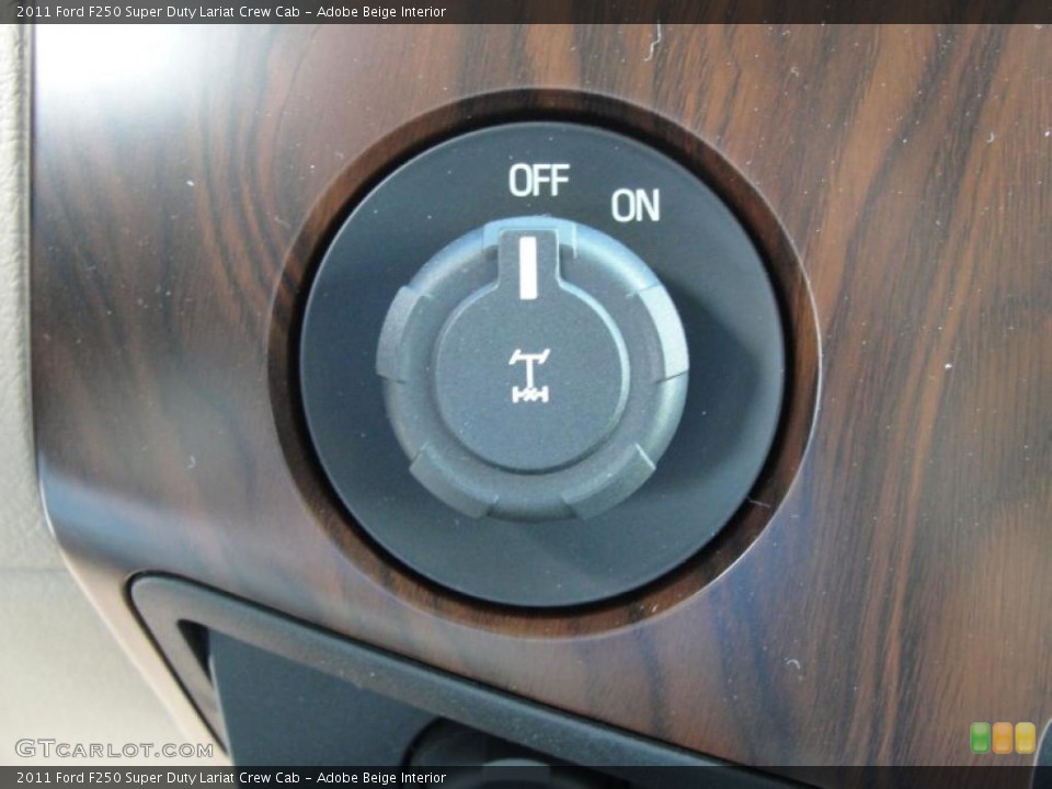 Adobe Beige Interior Controls for the 2011 Ford F250 Super Duty Lariat Crew Cab #47024538