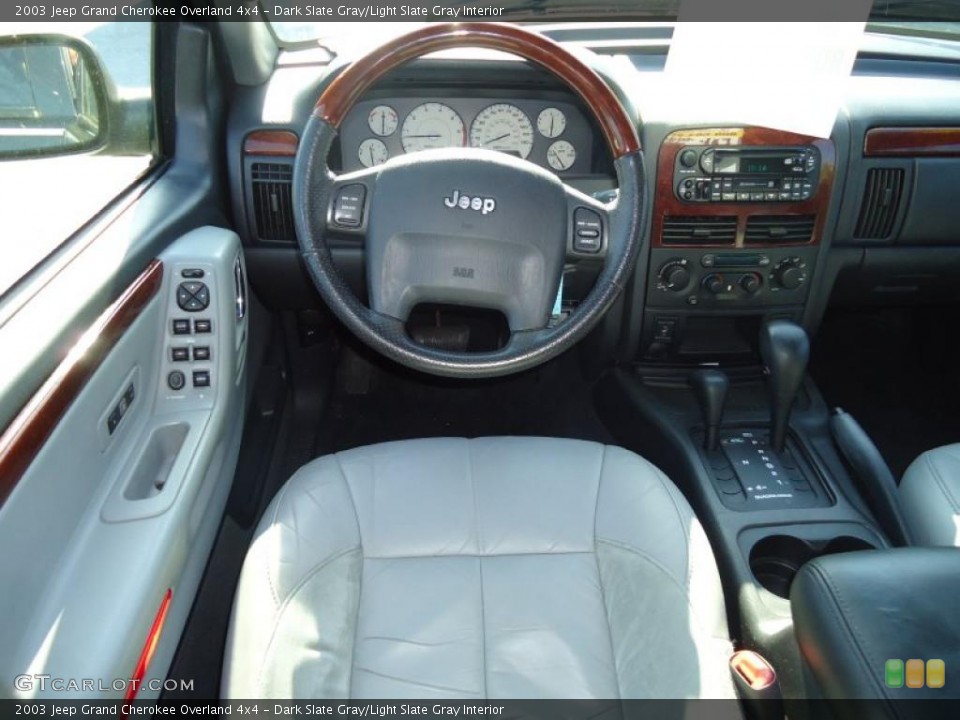 Dark Slate Gray/Light Slate Gray Interior Dashboard for the 2003 Jeep Grand Cherokee Overland 4x4 #47024577
