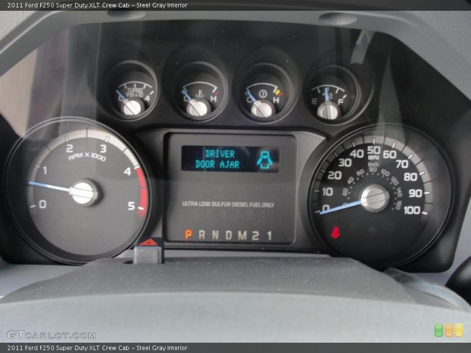 Steel Gray Interior Gauges for the 2011 Ford F250 Super Duty XLT Crew Cab #47025147