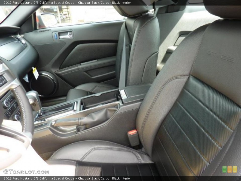 Charcoal Black/Carbon Black Interior Photo for the 2012 Ford Mustang C/S California Special Coupe #47025762