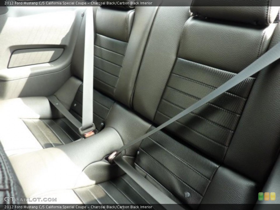 Charcoal Black/Carbon Black Interior Photo for the 2012 Ford Mustang C/S California Special Coupe #47025774