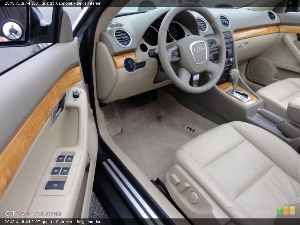 Beige Interior Photo for the 2008 Audi A4 2.0T quattro Cabriolet #47025819