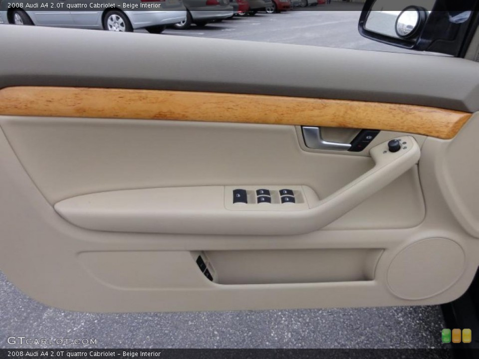Beige Interior Door Panel for the 2008 Audi A4 2.0T quattro Cabriolet #47025831