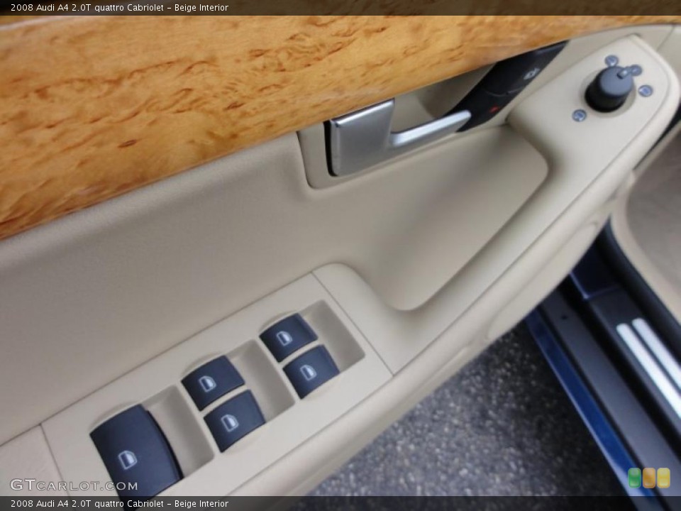Beige Interior Controls for the 2008 Audi A4 2.0T quattro Cabriolet #47025843