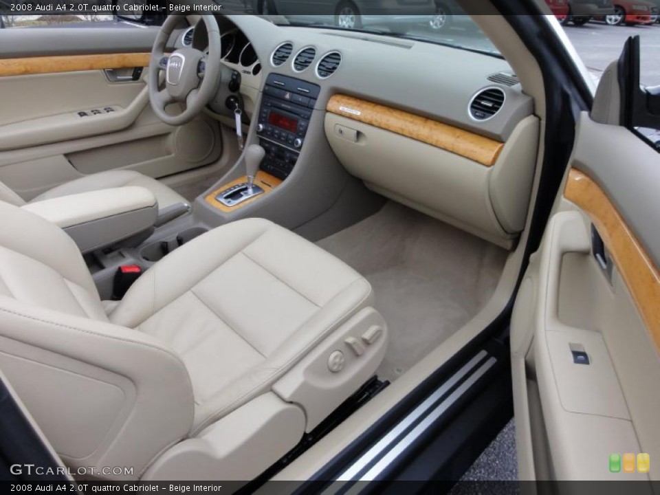 Beige Interior Photo for the 2008 Audi A4 2.0T quattro Cabriolet #47025888