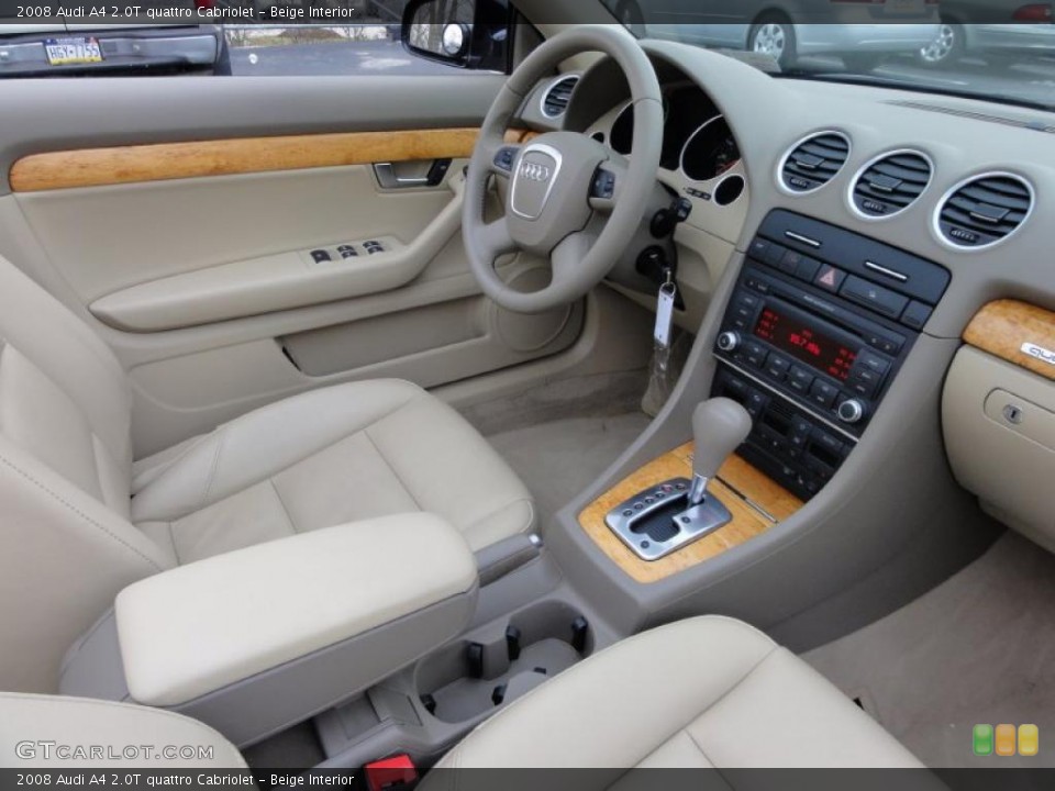 Beige Interior Photo for the 2008 Audi A4 2.0T quattro Cabriolet #47025900