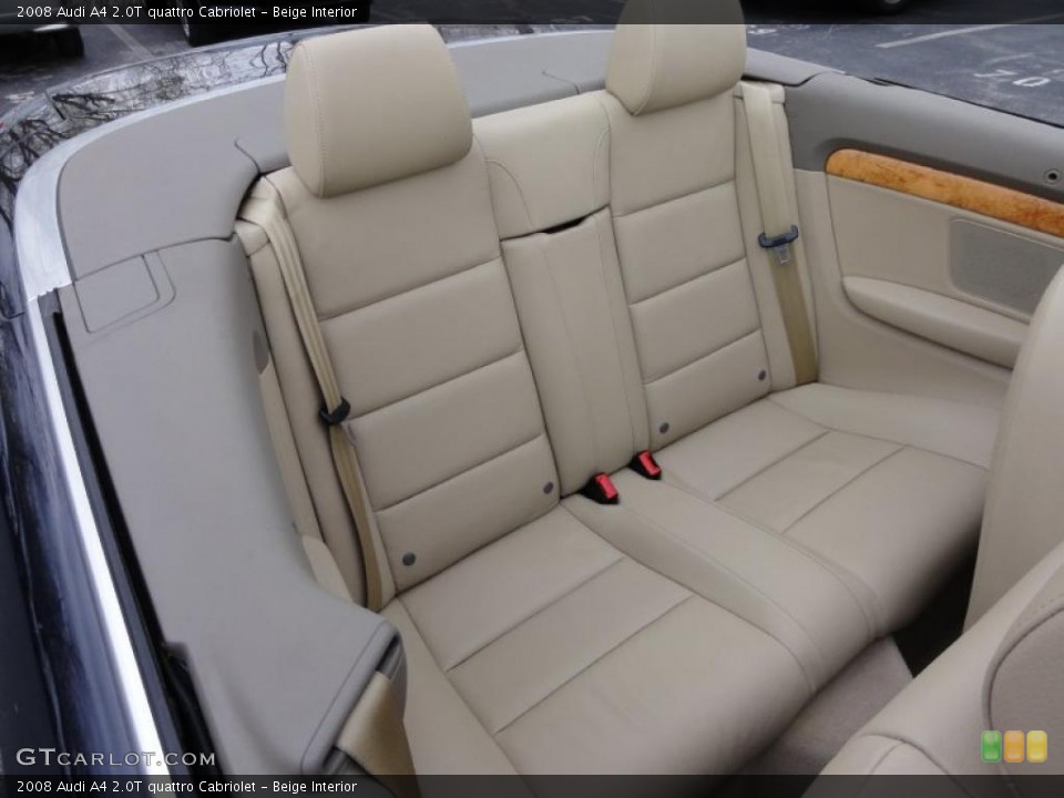 Beige Interior Photo for the 2008 Audi A4 2.0T quattro Cabriolet #47025945
