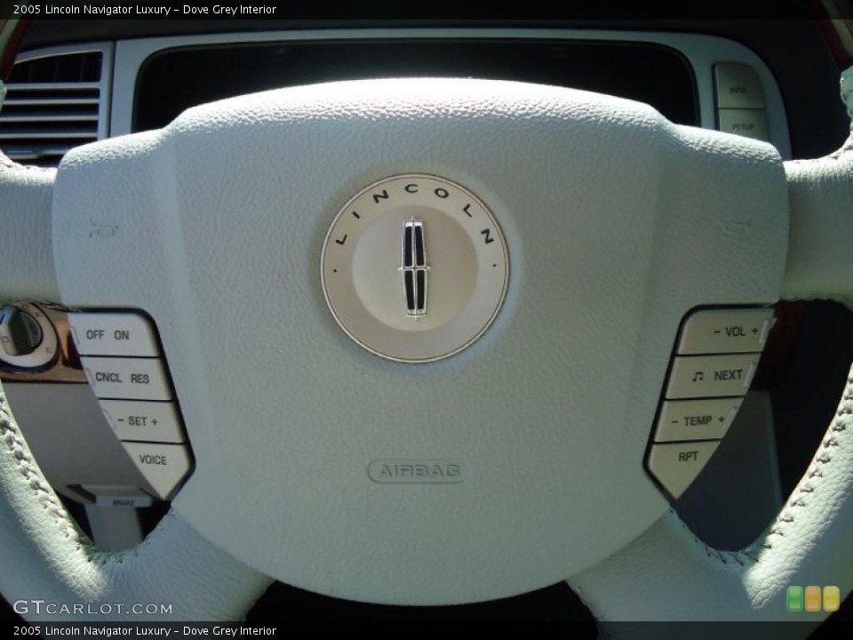 Dove Grey Interior Steering Wheel for the 2005 Lincoln Navigator Luxury #47026047