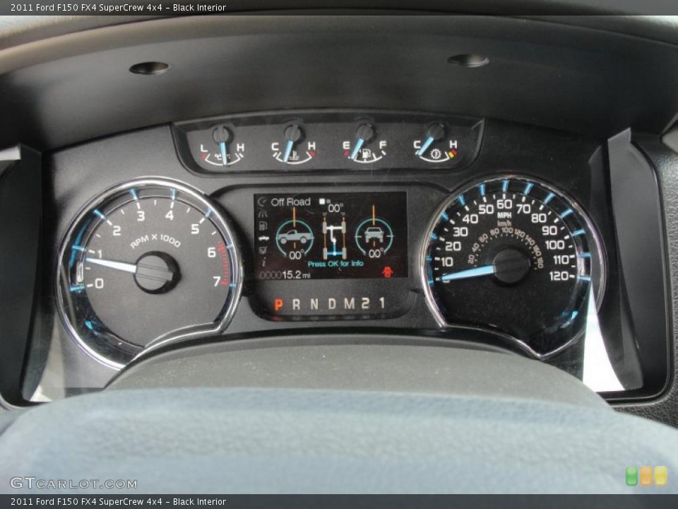 Black Interior Gauges for the 2011 Ford F150 FX4 SuperCrew 4x4 #47027037