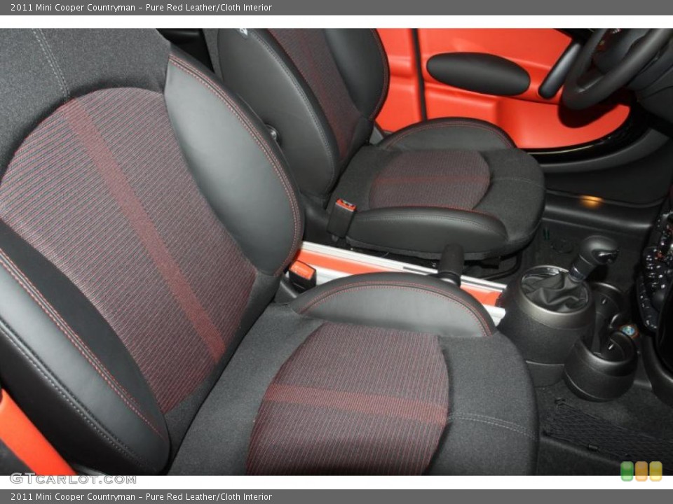 Pure Red Leather/Cloth Interior Photo for the 2011 Mini Cooper Countryman #47027286