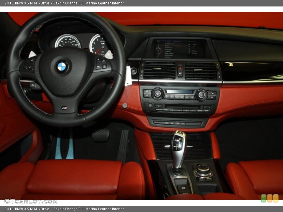 Sakhir Orange Full Merino Leather Interior Dashboard for the 2011 BMW X6 M M xDrive #47027418