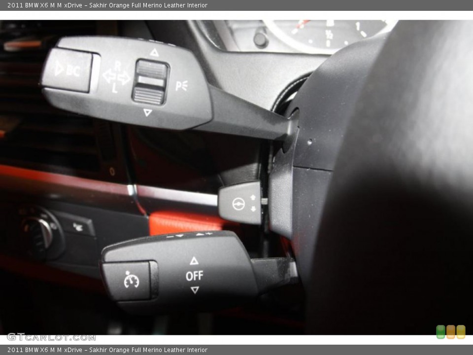 Sakhir Orange Full Merino Leather Interior Controls for the 2011 BMW X6 M M xDrive #47027496
