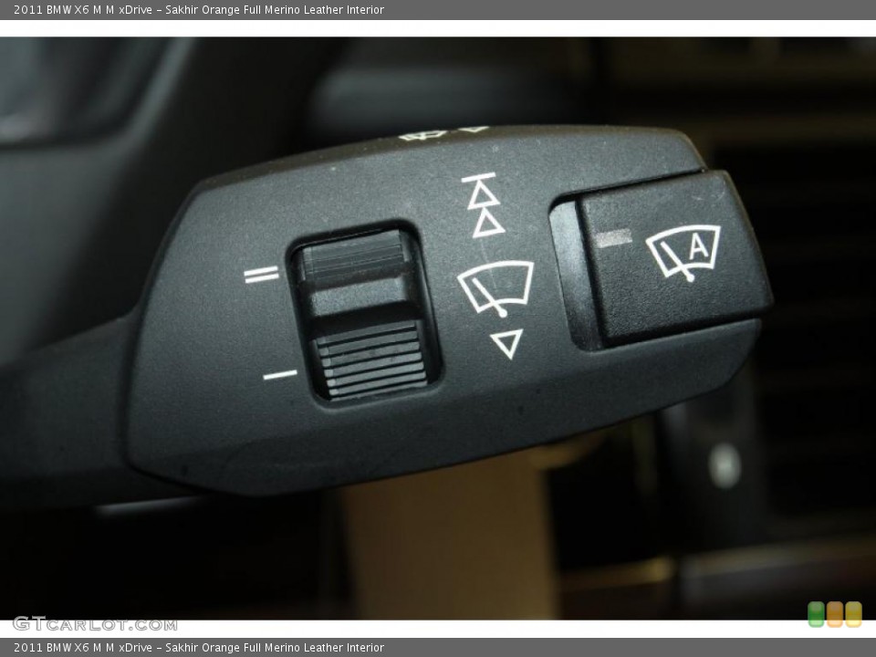 Sakhir Orange Full Merino Leather Interior Controls for the 2011 BMW X6 M M xDrive #47027511