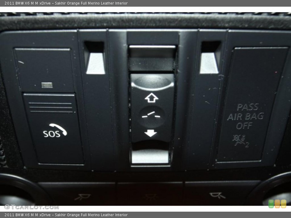 Sakhir Orange Full Merino Leather Interior Controls for the 2011 BMW X6 M M xDrive #47027784
