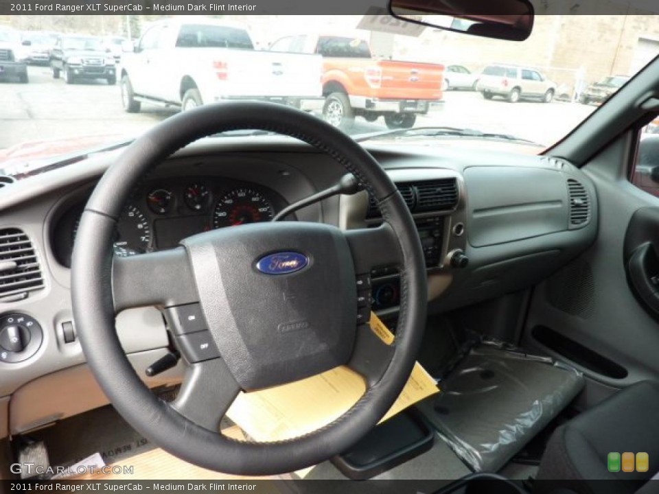 Medium Dark Flint Interior Steering Wheel for the 2011 Ford Ranger XLT SuperCab #47027925