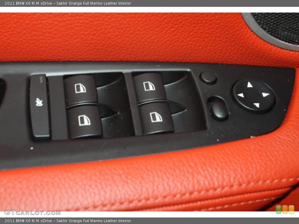 Sakhir Orange Full Merino Leather Interior Controls for the 2011 BMW X6 M M xDrive #47027958