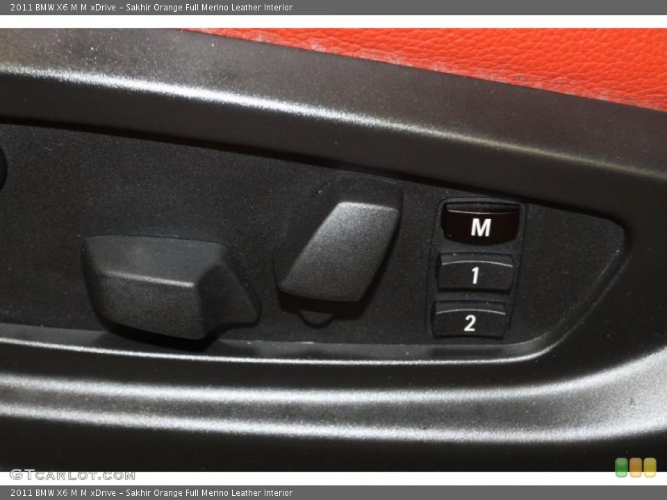 Sakhir Orange Full Merino Leather Interior Controls for the 2011 BMW X6 M M xDrive #47027970