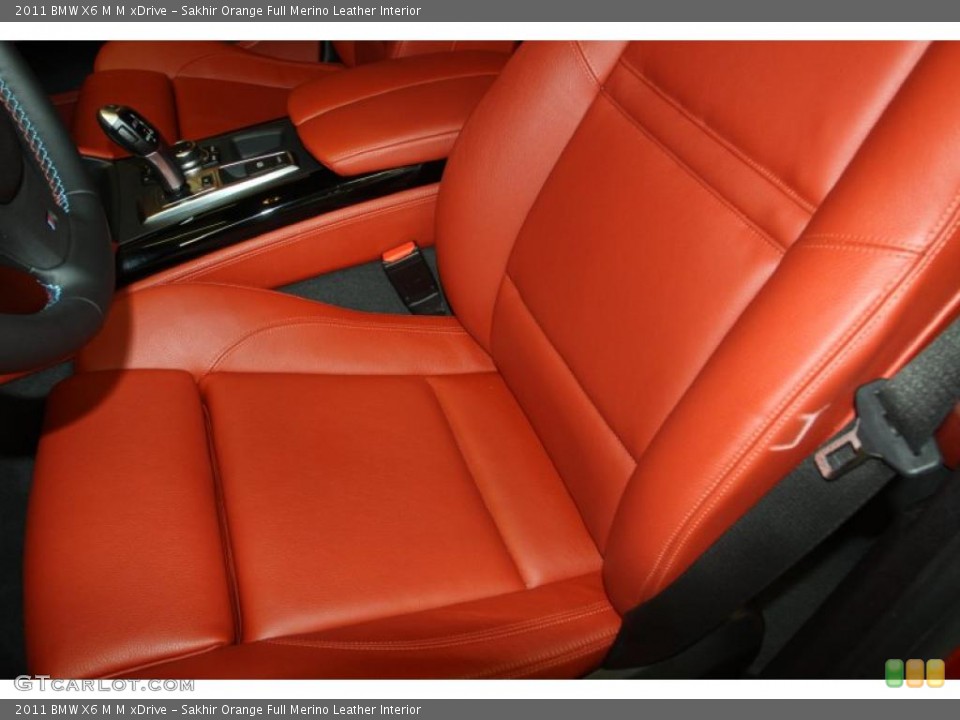 Sakhir Orange Full Merino Leather Interior Photo for the 2011 BMW X6 M M xDrive #47028000
