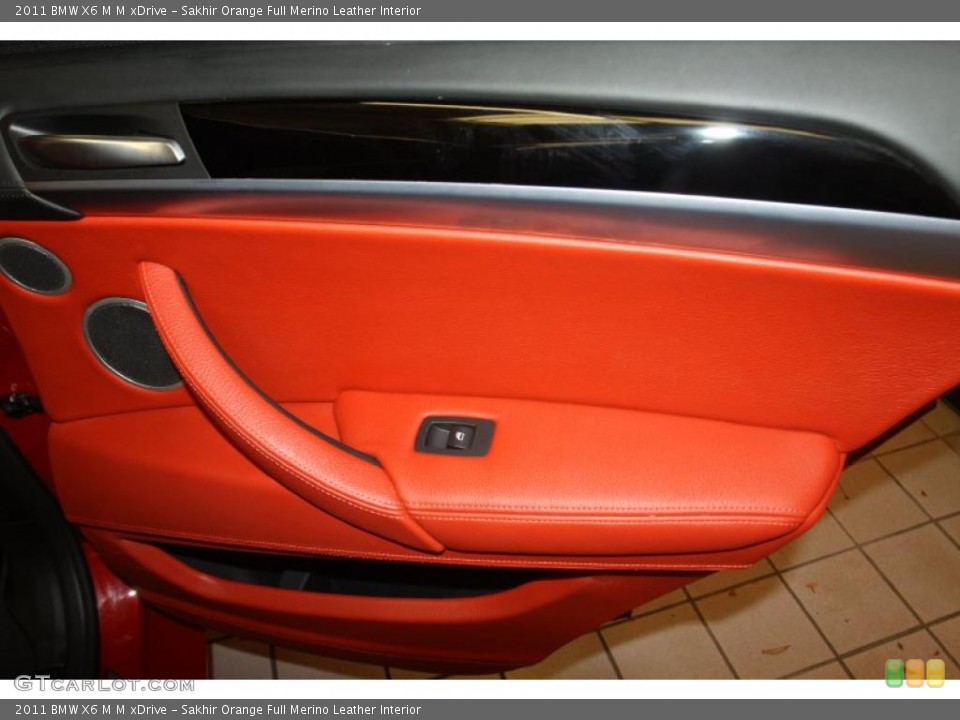 Sakhir Orange Full Merino Leather Interior Door Panel for the 2011 BMW X6 M M xDrive #47028117