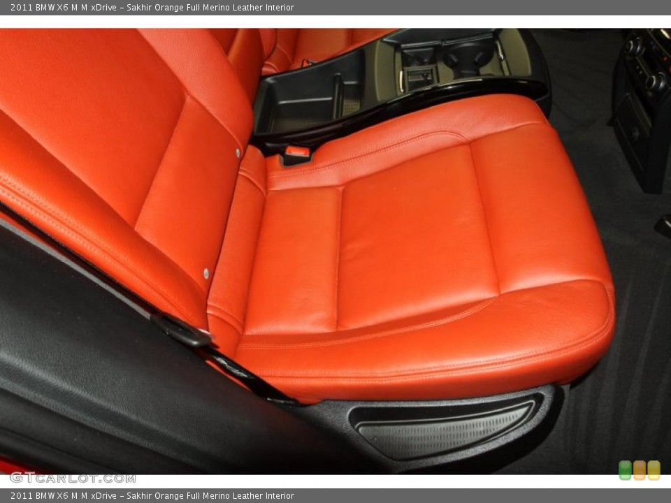 Sakhir Orange Full Merino Leather Interior Photo for the 2011 BMW X6 M M xDrive #47028132