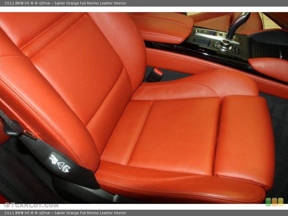 Sakhir Orange Full Merino Leather Interior Photo for the 2011 BMW X6 M M xDrive #47028177
