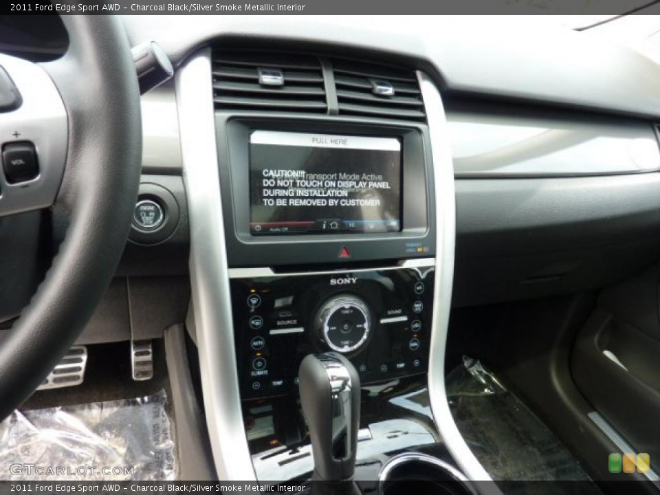 Charcoal Black/Silver Smoke Metallic Interior Controls for the 2011 Ford Edge Sport AWD #47028186