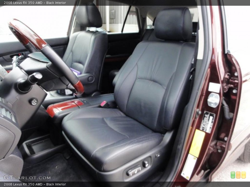 Black Interior Photo for the 2008 Lexus RX 350 AWD #47028375