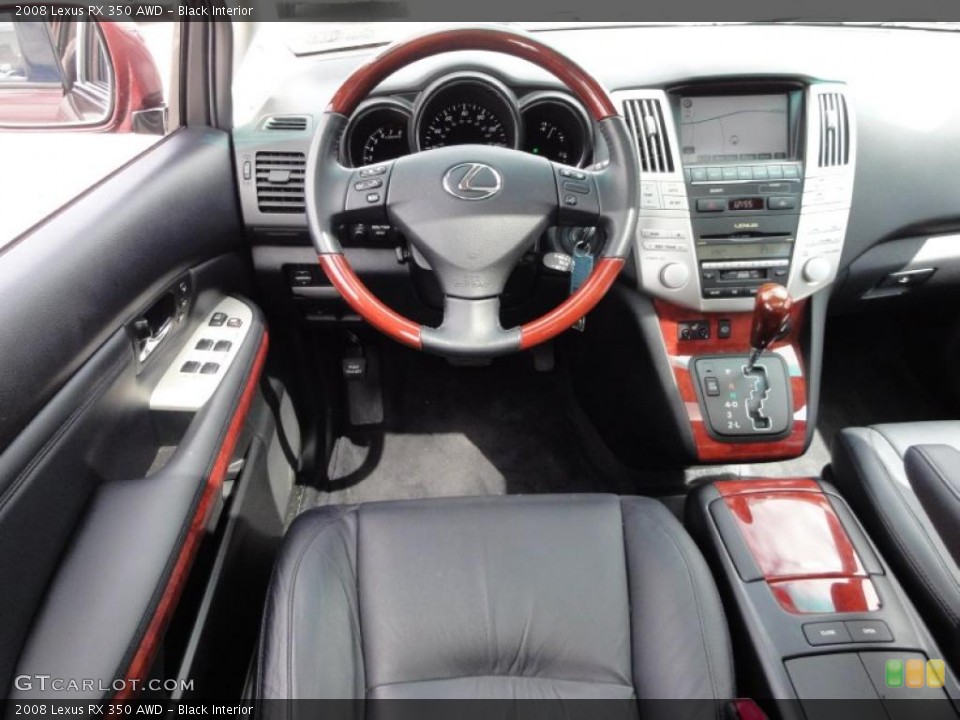 Black Interior Steering Wheel for the 2008 Lexus RX 350 AWD #47028567