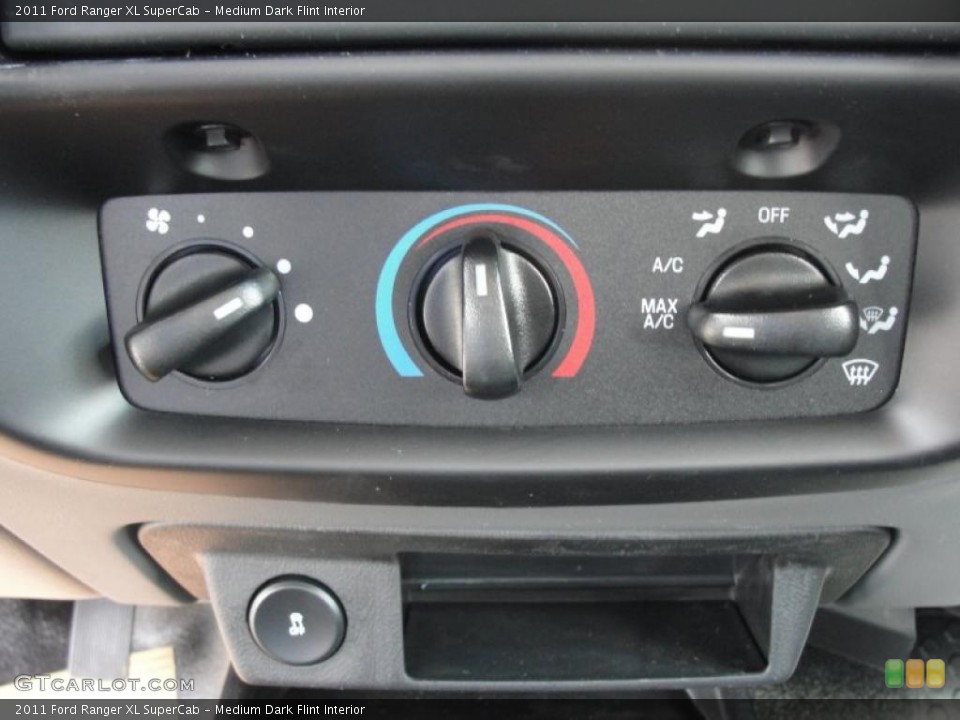 Medium Dark Flint Interior Controls for the 2011 Ford Ranger XL SuperCab #47028627