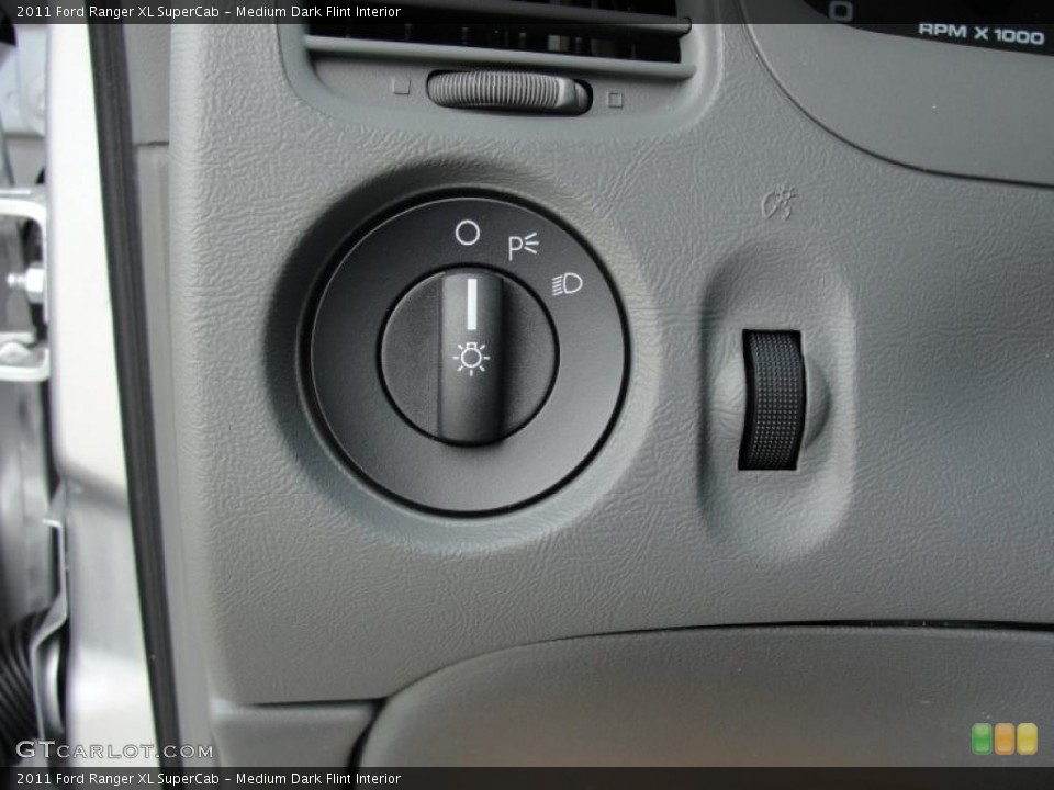 Medium Dark Flint Interior Controls for the 2011 Ford Ranger XL SuperCab #47028675