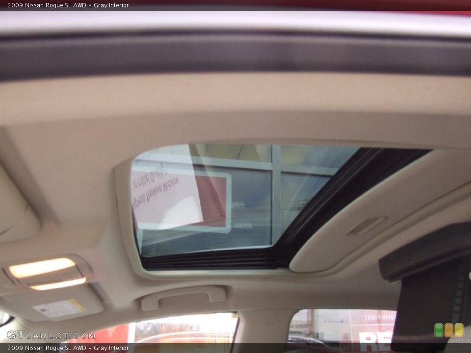 Gray Interior Sunroof for the 2009 Nissan Rogue SL AWD #47029797