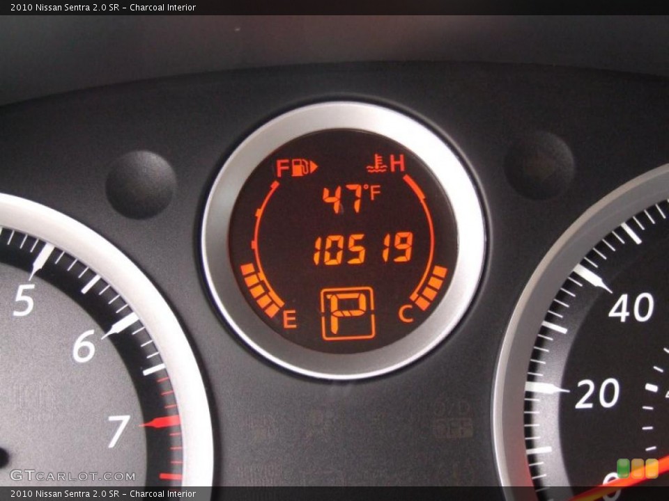 Charcoal Interior Gauges for the 2010 Nissan Sentra 2.0 SR #47031069