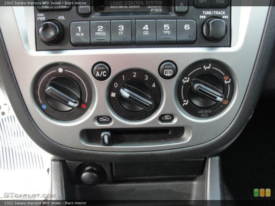 Black Interior Controls for the 2002 Subaru Impreza WRX Sedan #47031186