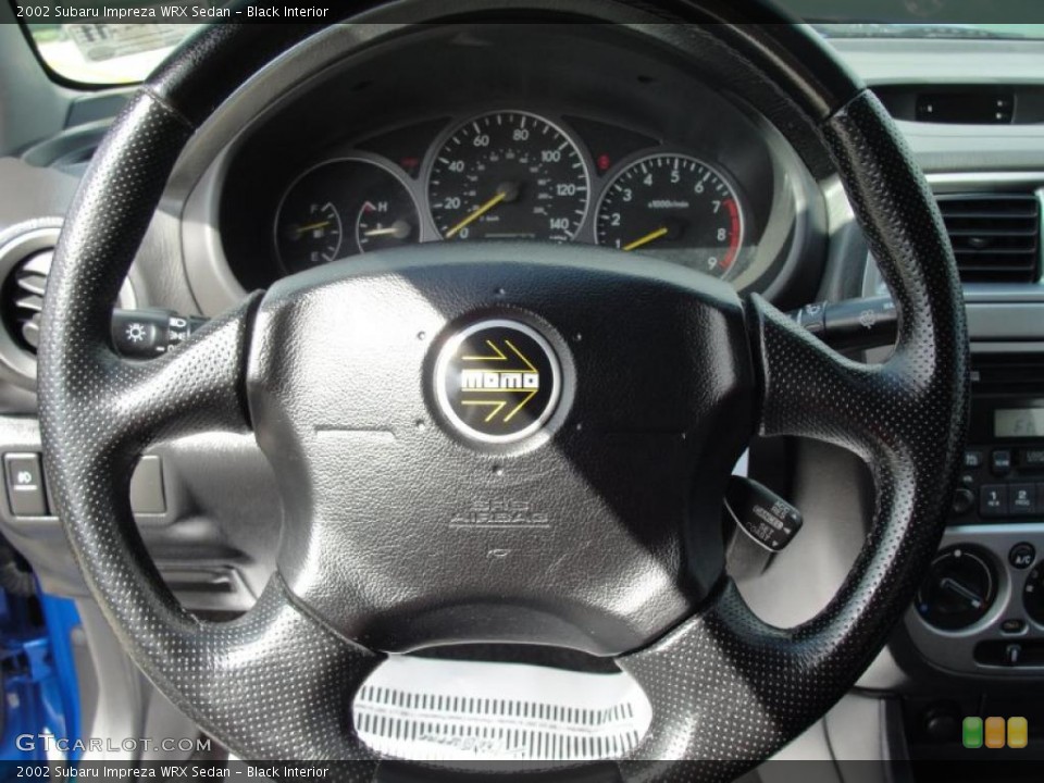 Black Interior Steering Wheel for the 2002 Subaru Impreza WRX Sedan #47031204