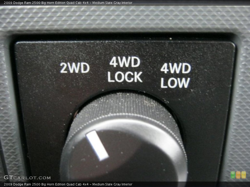 Medium Slate Gray Interior Controls for the 2009 Dodge Ram 2500 Big Horn Edition Quad Cab 4x4 #47037633