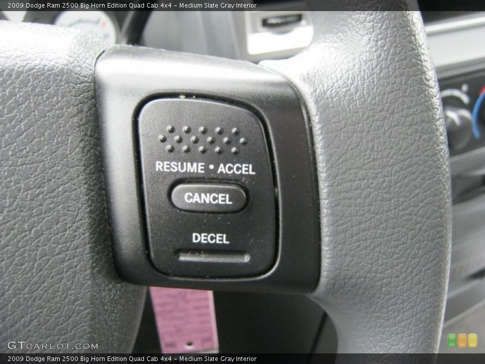 Medium Slate Gray Interior Controls for the 2009 Dodge Ram 2500 Big Horn Edition Quad Cab 4x4 #47037648