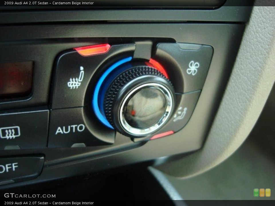 Cardamom Beige Interior Controls for the 2009 Audi A4 2.0T Sedan #47038467