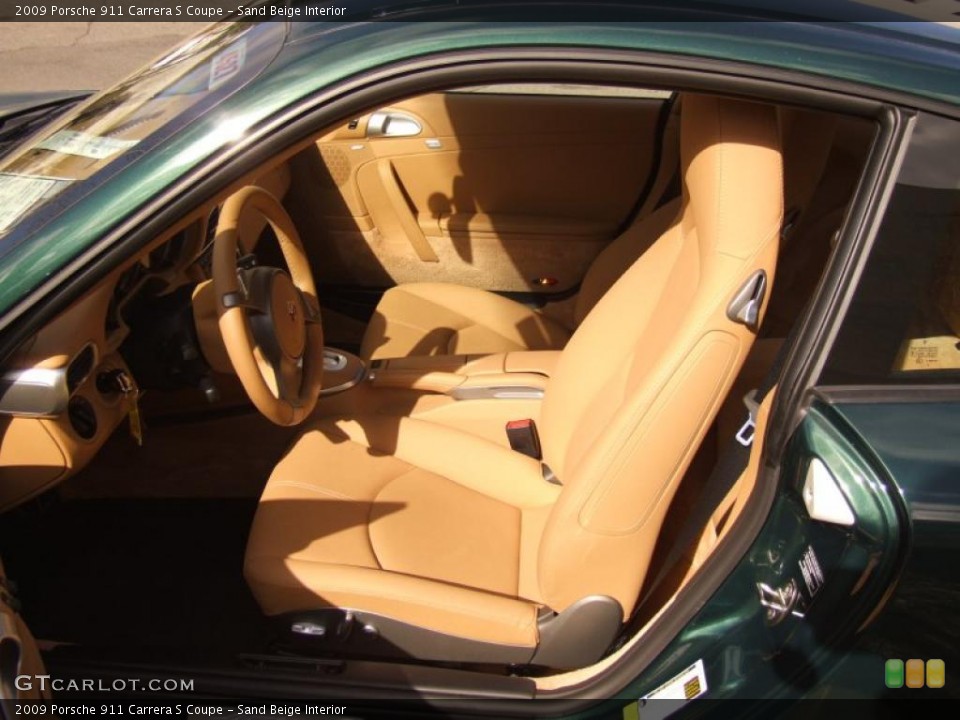 Sand Beige Interior Photo for the 2009 Porsche 911 Carrera S Coupe #47038920