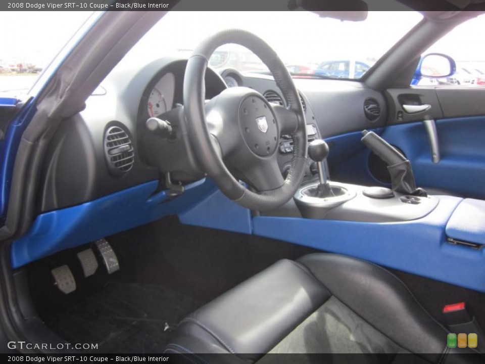 Black/Blue Interior Photo for the 2008 Dodge Viper SRT-10 Coupe #47039529