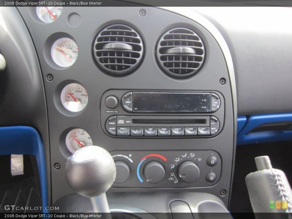 Black/Blue Interior Controls for the 2008 Dodge Viper SRT-10 Coupe #47039559