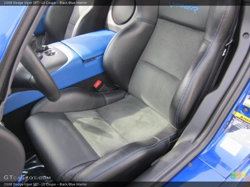 Black/Blue 2008 Dodge Viper Interiors
