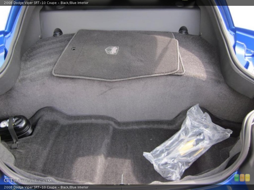 Black/Blue Interior Trunk for the 2008 Dodge Viper SRT-10 Coupe #47039679